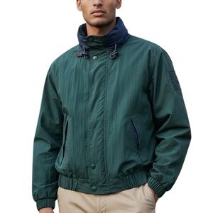 Vintage Tommy Hilfiger Dark Green Windbreaker Jacket